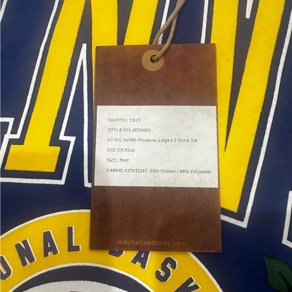 Women’s Mitchell and Ness Dallas Mavericks Pullover Crew Size Medium NWT - Picture 7 of 9